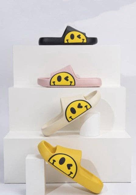 NON SLIP EVA COMFY HAPPY CLOUD SLIDES SLIPPERS