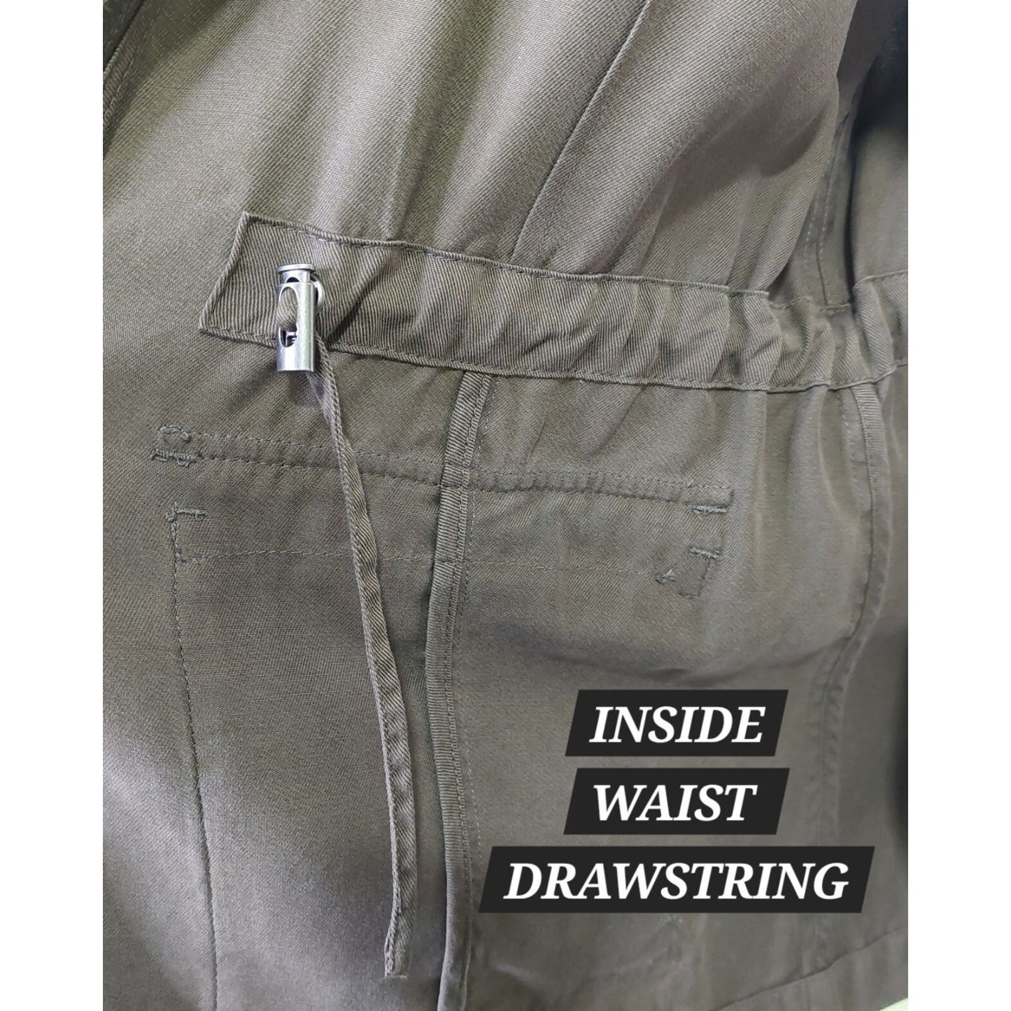 J. Jill Women's XS Lightweight Zip Jacket 100% Tencel Lyocell Olive Green Soft