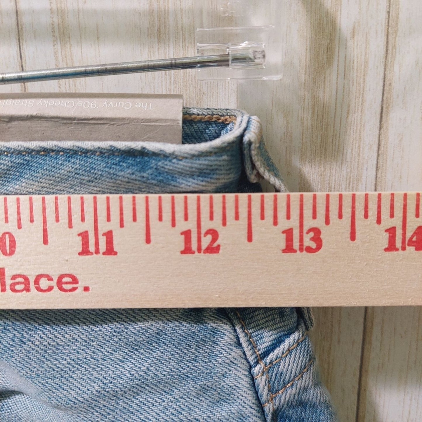 Everlane Women's Curvy '90s Cheeky Straight Jeans High Rise Sunbleached Sz 25