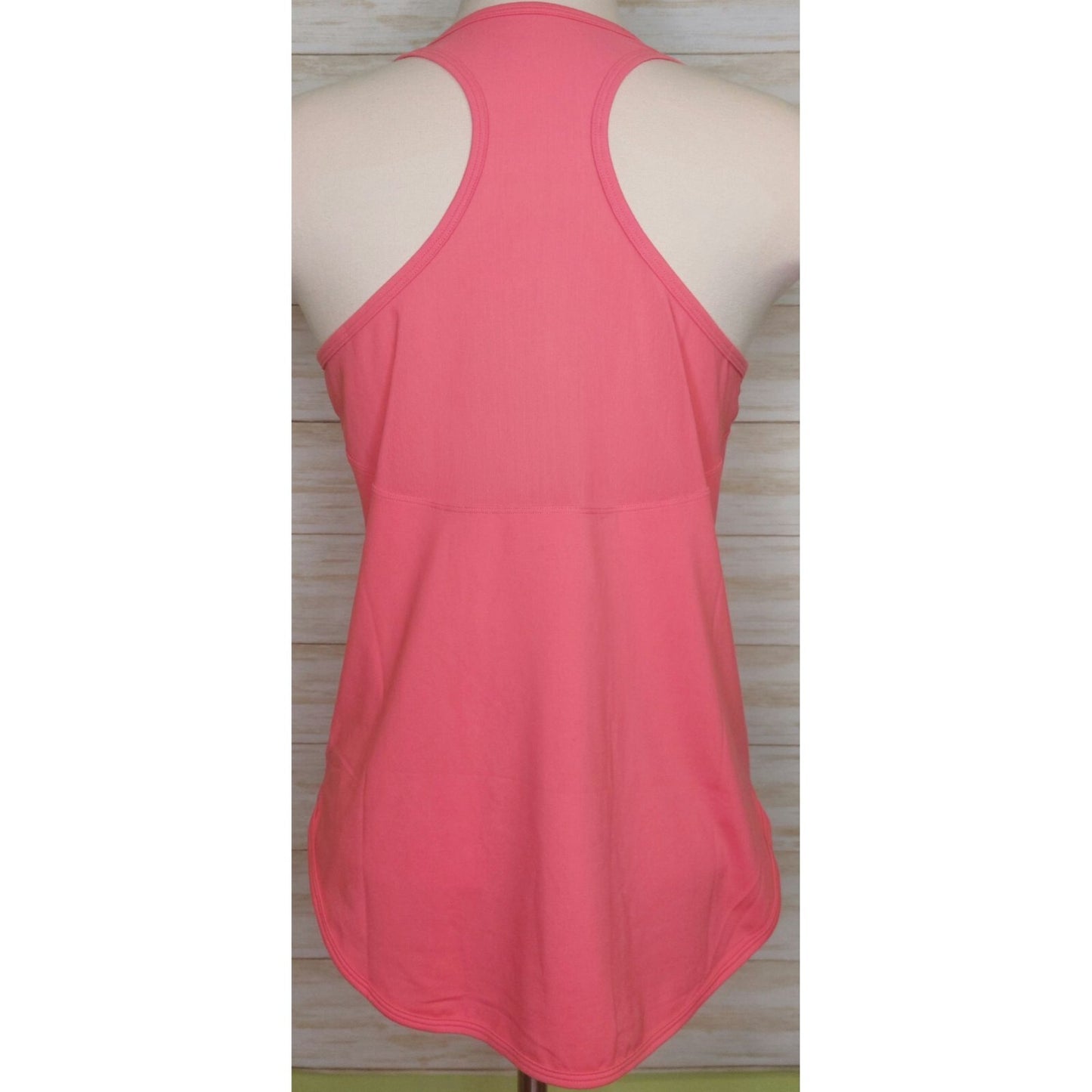 Calme By Johnny Was Womens Effect Draped Racer Back Tank Coral Pink Size Small