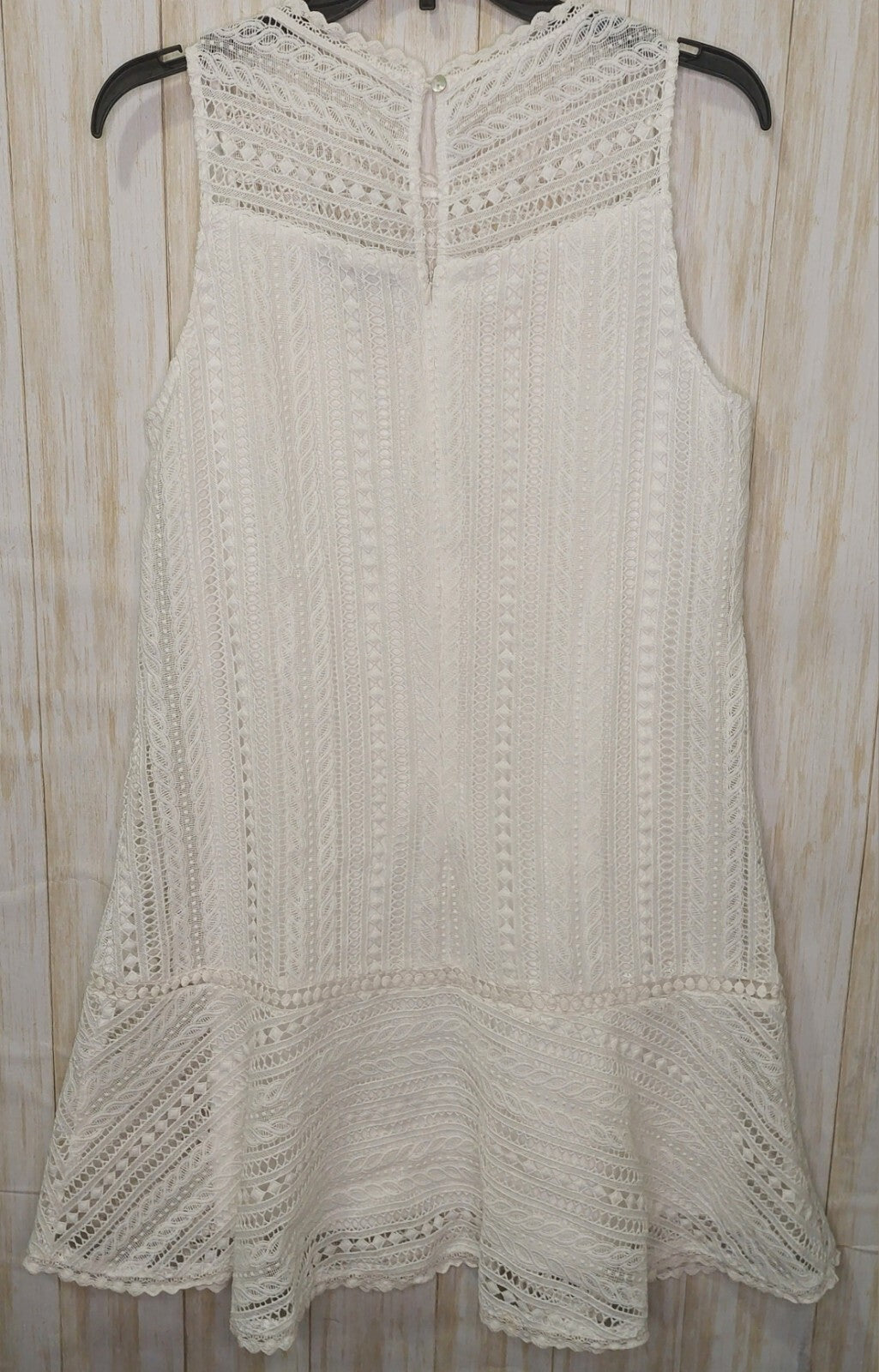 Doe & Rae Women’s Sheath~Size Small~ Sleeveless~Lace Overlay~Drop Waist~Lined
