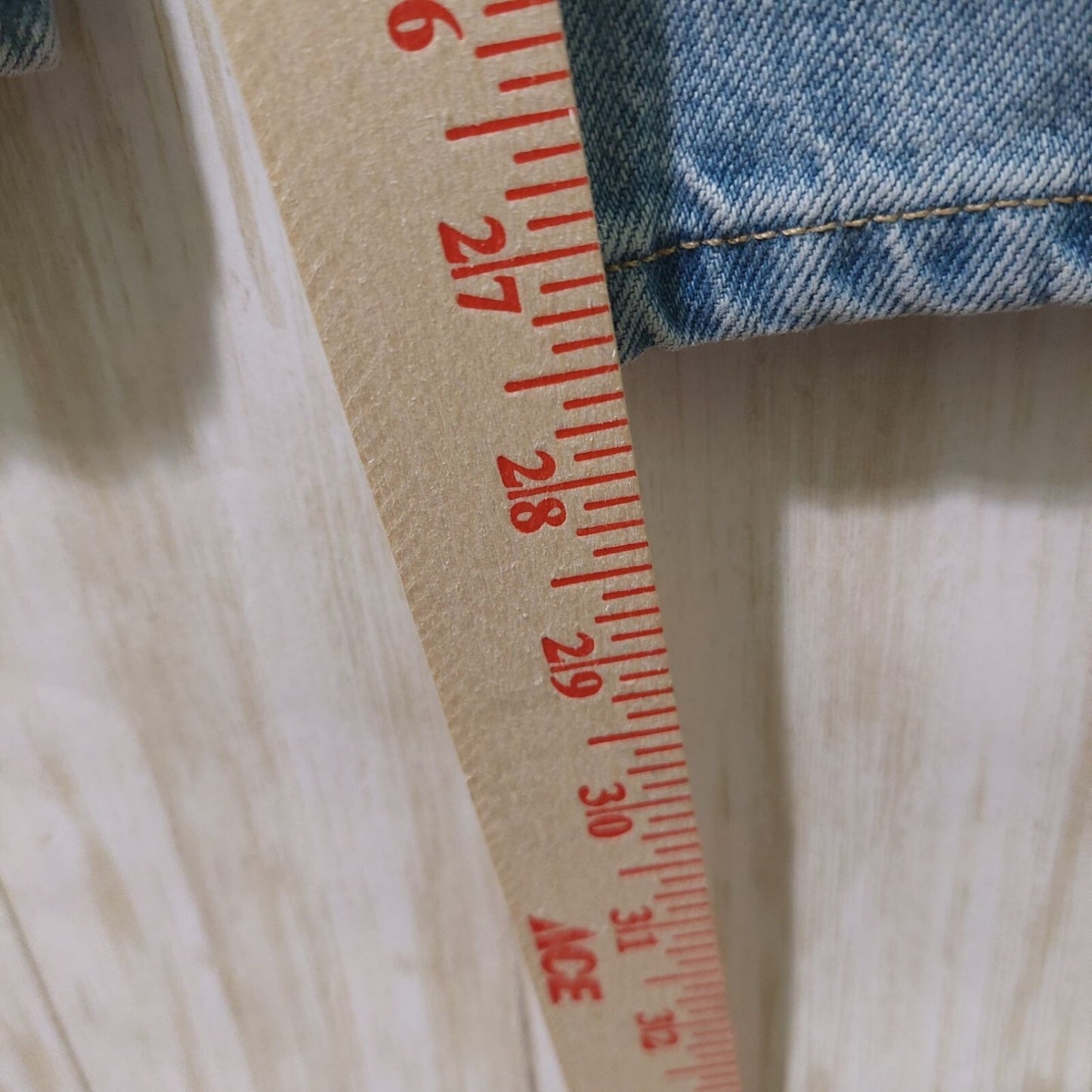 Everlane Women's Curvy '90s Cheeky Straight Jeans High Rise Sunbleached Sz 25