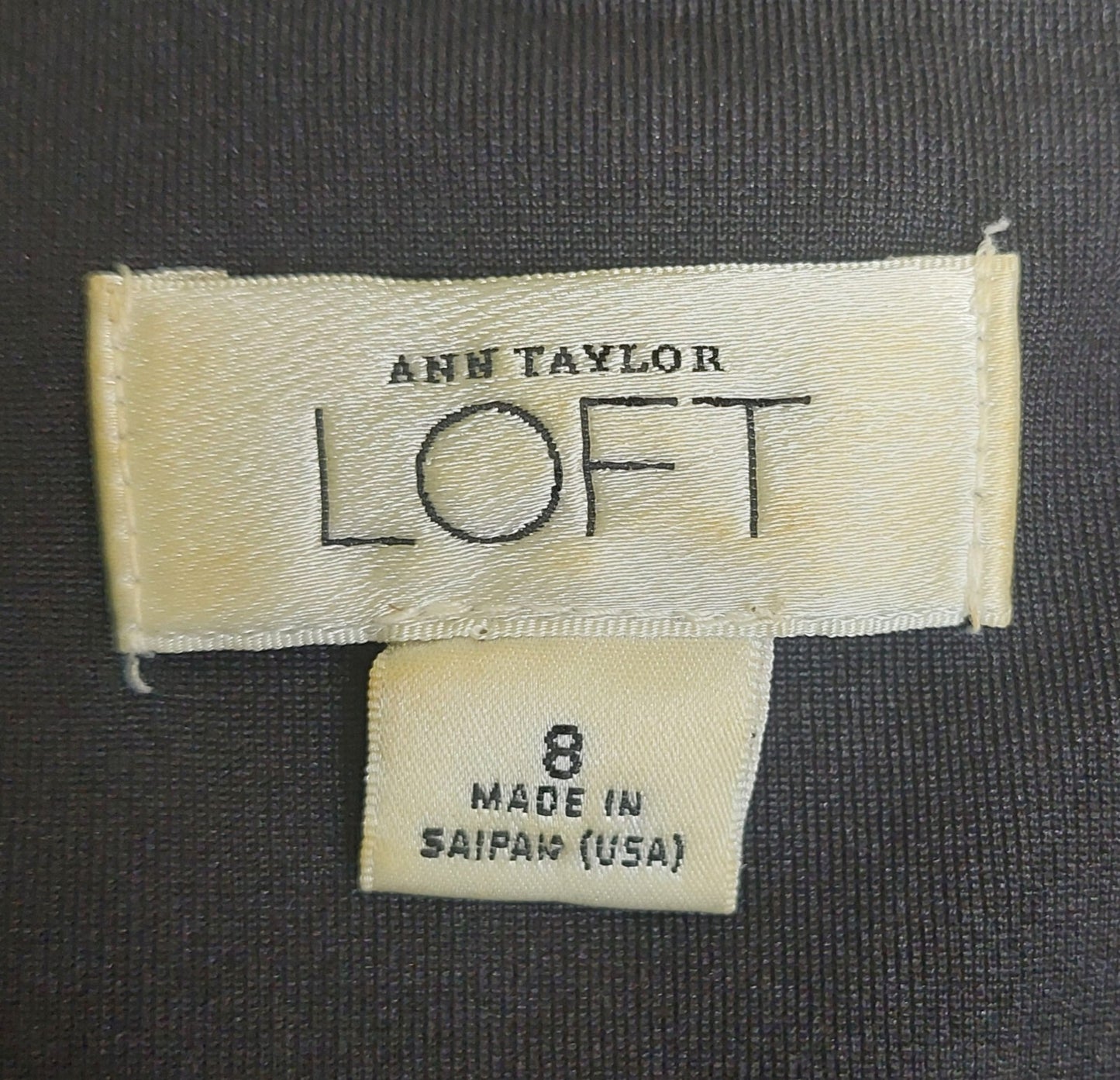 Ann Taylor LOFT Dress A-Line Women's Size 8 Black Sleeveless LBD V-Neck