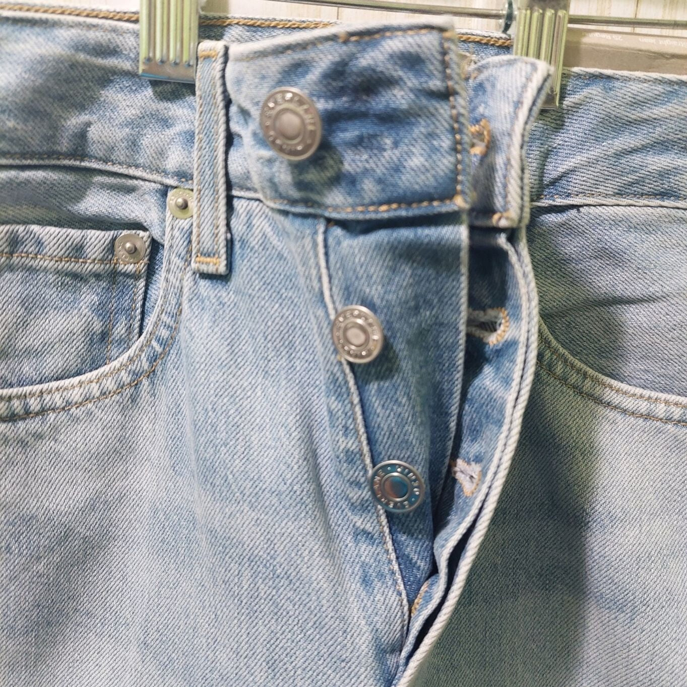 Everlane Women's Curvy '90s Cheeky Straight Jeans High Rise Sunbleached Sz 25