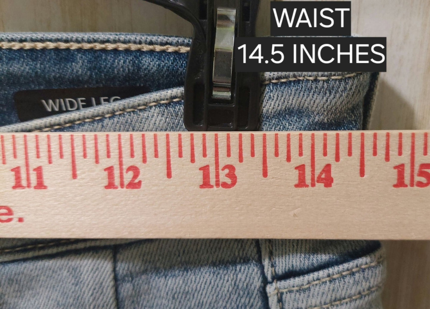 Judy Blue Womens Wide Leg Button-Fly Light Wash Denim Jeans Size 5/27