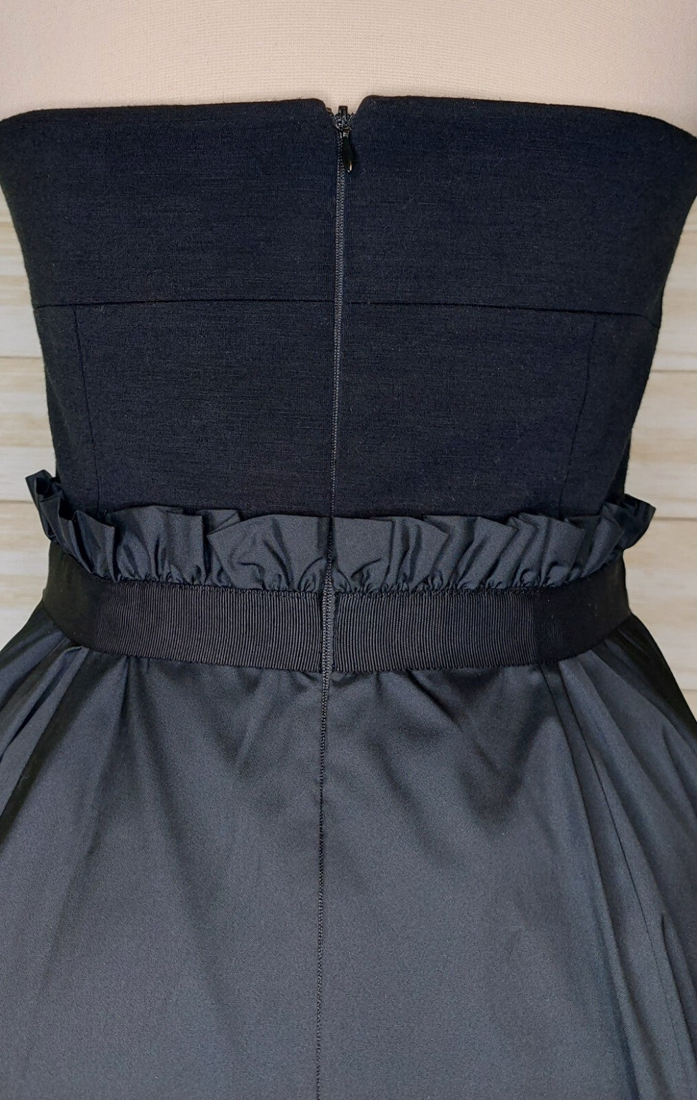 BCBG MAXAZRIA Women's Dress Black Size Small Cocktail Strapless Elegant Chic
