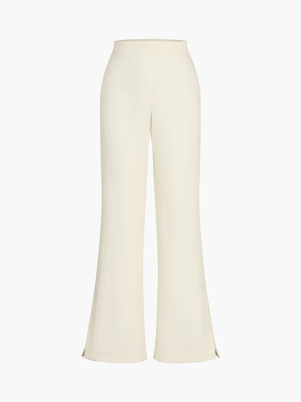 NWT Commense Womens Cream Slit Ankle Pants Size Small~Soft Material~Dressy