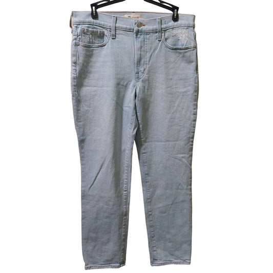 Madewell Womens Mid-Rise Perfect Vintage Jean W28 With Magic Pockets Light Wash