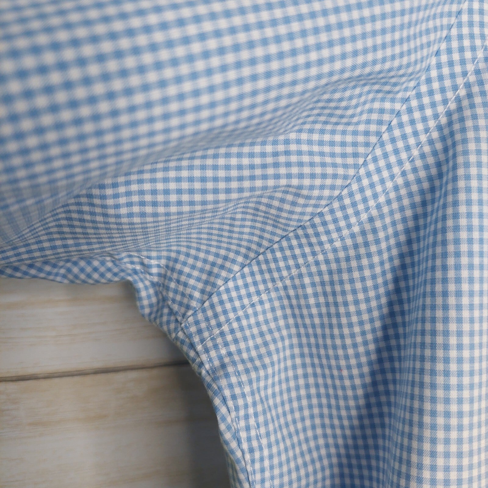 Lauren Ralph Lauren Button Down Shirt Mens Size Large Blue Gingham Workwear