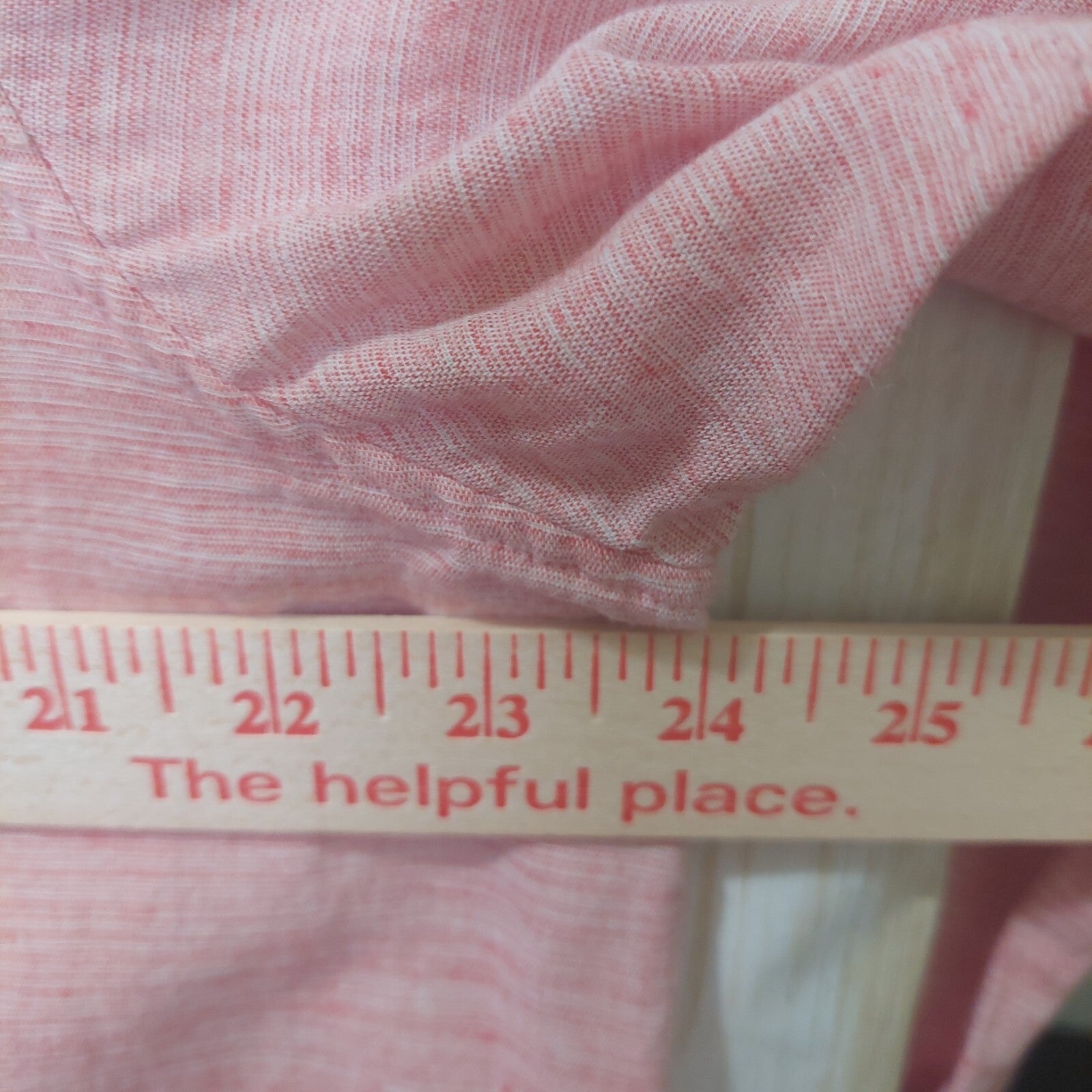 Kenny Flowers Men's Shirt Rose Blusher 100% Linen Long Sleeve Pink Size XXL 