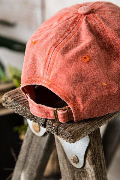 WASHED SHERPA HAPPY FACE BASEBALL CAP 40HW703: WASHED FUCHSIA