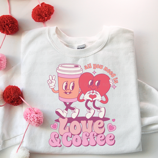 Love & Coffee - DTF Transfer: Adult
